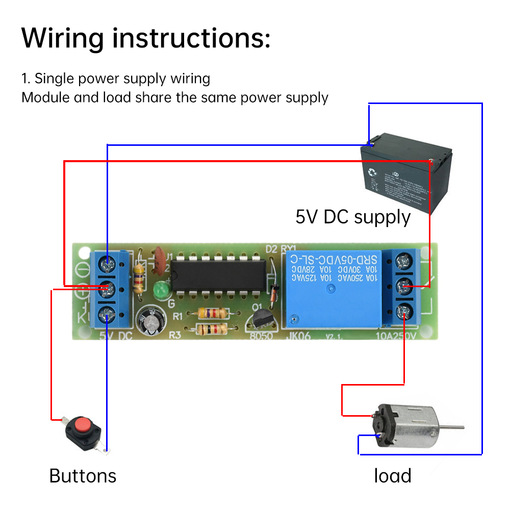 Shelly Relay Module - DC 5 V Flip-Flop Klinkrelaismodule 1