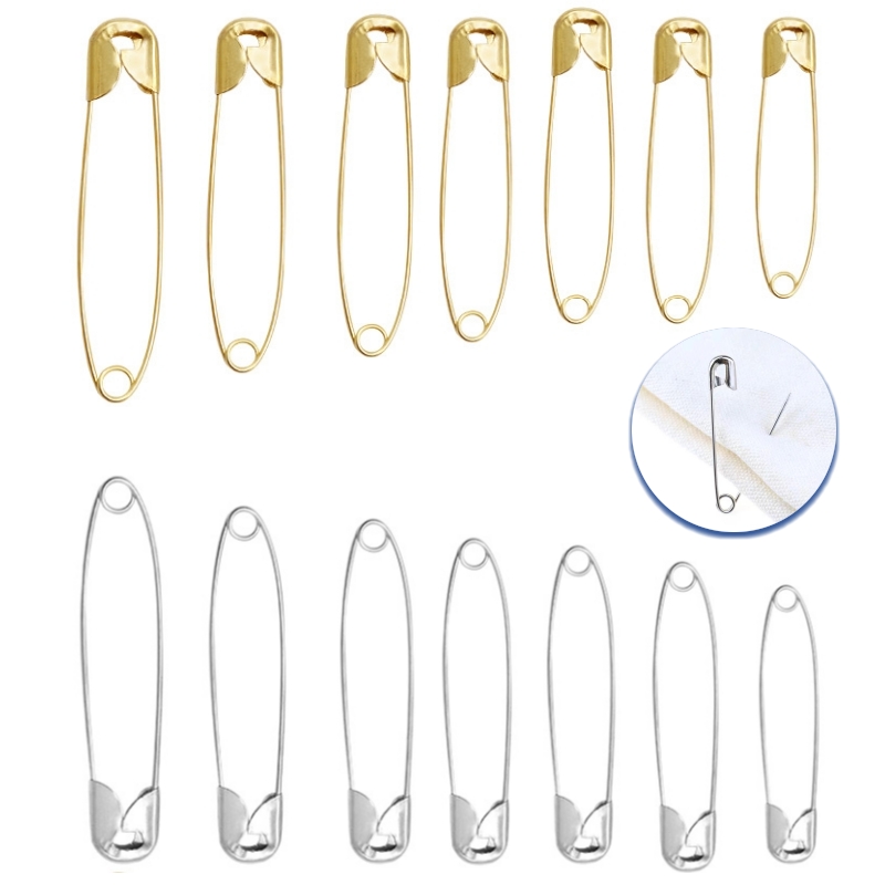 Home Automation Diy - 100 stks/partij Rvs Veiligheidsspelden 18-53mm Goud