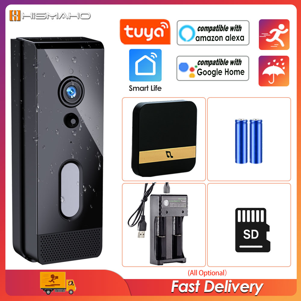 Smart Doorbell Wired - Tuya Wifi Deurbel Camera Buiten Waterdicht