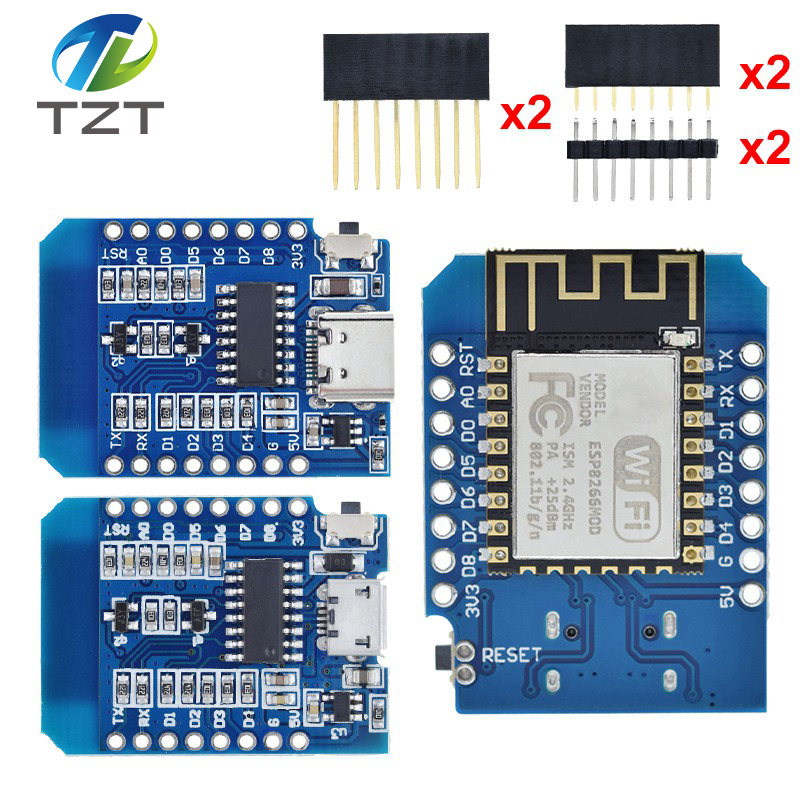 Esp8266 Nodemcu Board - WeMos D1 Mini Pro V3.0 NodeMcu