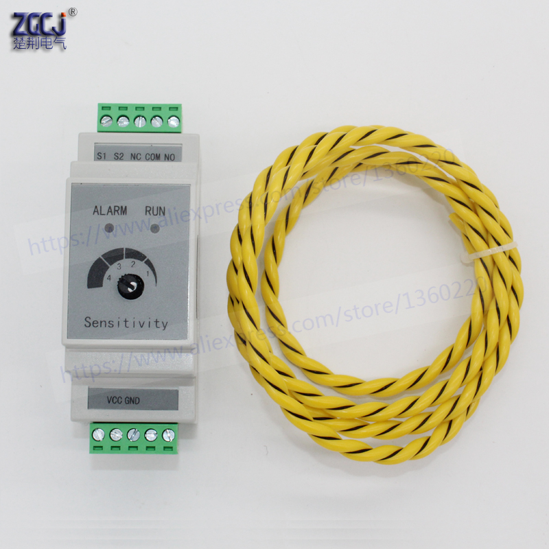 Water Leak Detector Wired - Met 2M Sensordraad 35Mm Din Vloeibare
