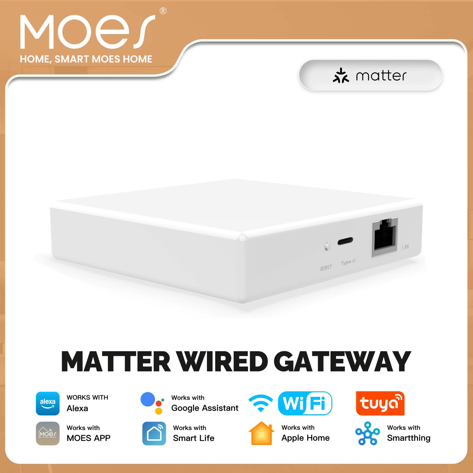 Matter Hub Thread - MOES Tuya ZigBee Matter Thread Gateway