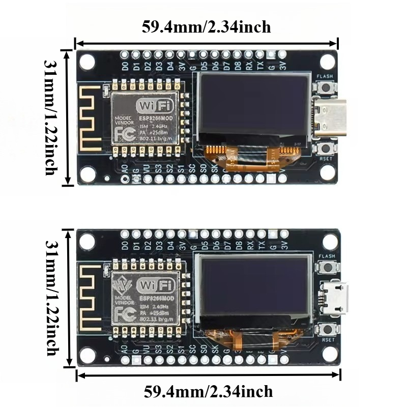 Esp8266 Nodemcu Board - ESP8266 NodeMCU WiFi-module met 0,96 inch