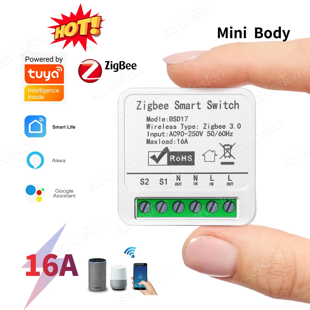Smart Home Automation Diy - 16A Tuya ZigBee Smart Switch Module