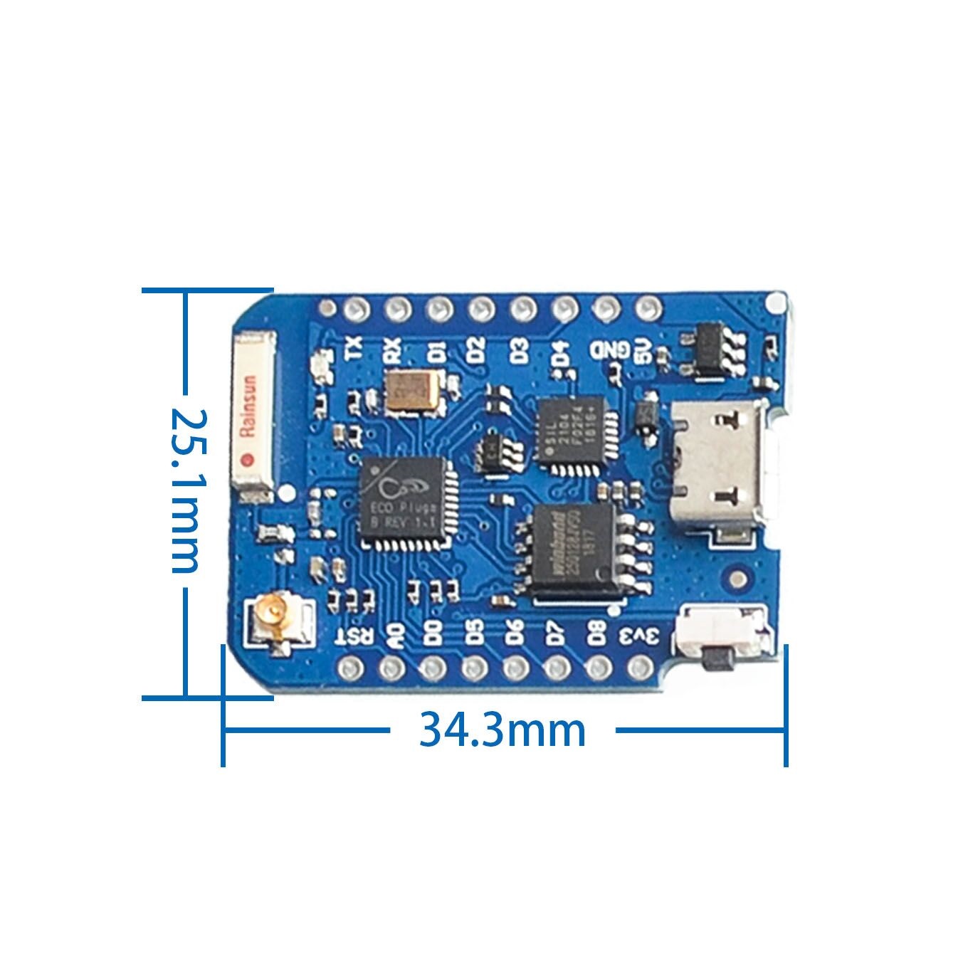 Wemos D1 Mini Pro 4M 16M Bytes - Esp8266 Nodemcu Board recensie en prijs