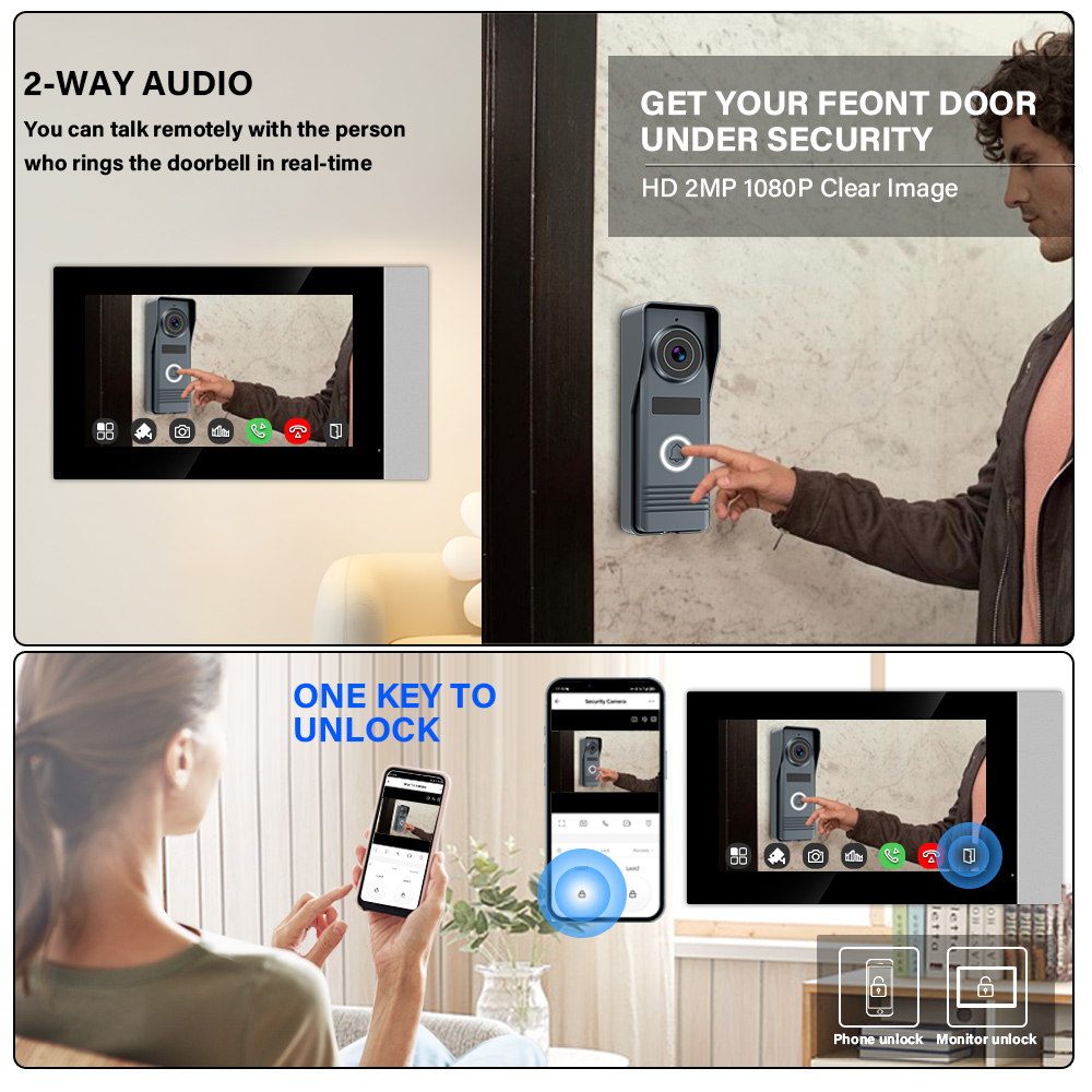 2-draden Smart Home Wifi 1080P - Smart Doorbell Wired recensie en prijs
