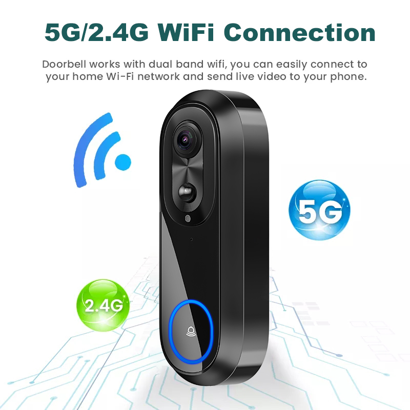 5G 2.4G WiFi Video Deurbel 108 - Smart Doorbell Wired recensie en prijs