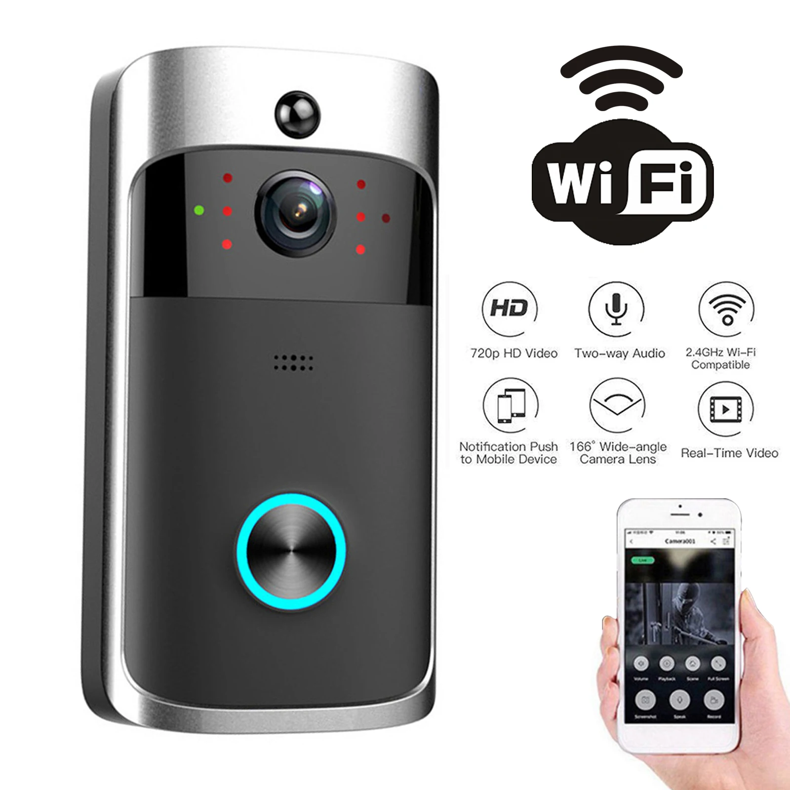 2026 NIEUWE V5 Video Deurbel W - Smart Doorbell Wired recensie en prijs