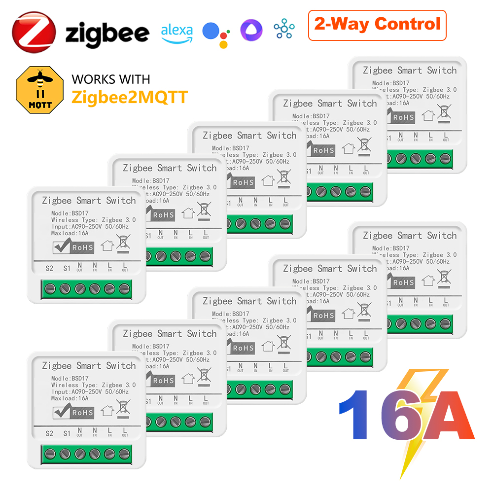 16A ZigBee3.0 slimme lichtscha - Smart Home Automation Diy recensie en prijs