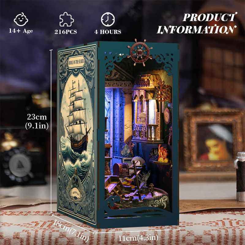 3D Houten DIY Boekensteunpuzze - Home Automation Diy Kit recensie en prijs