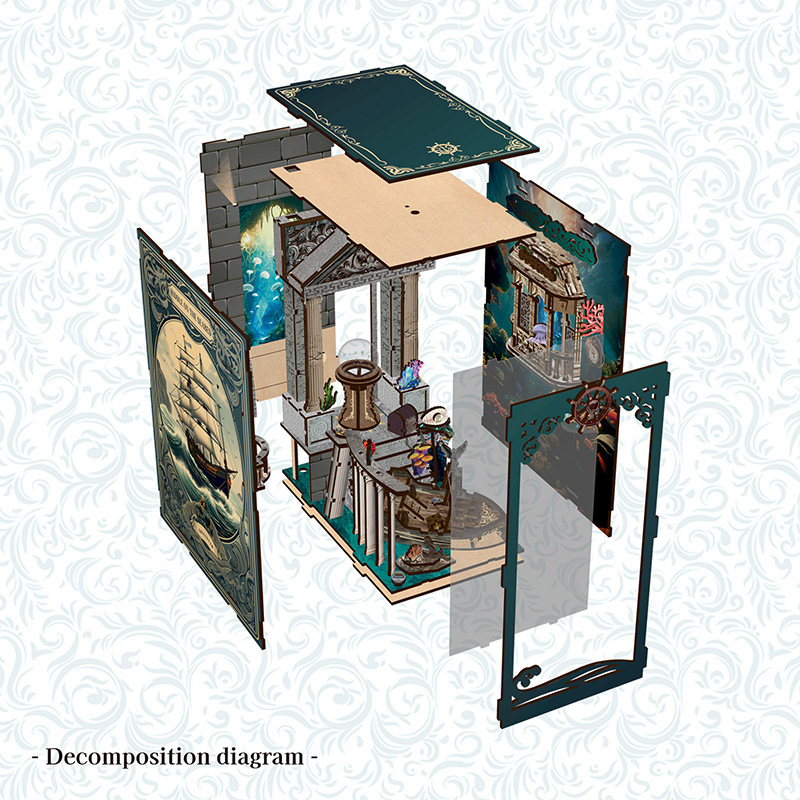 3D Houten DIY Boekensteunpuzze - Home Automation Diy Kit recensie en prijs
