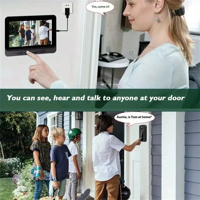 M8 Smart Visual Deurbel WiFi T - Smart Doorbell Wired recensie en prijs