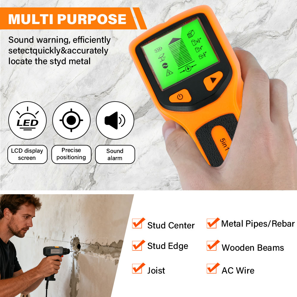 Wanddetector 5-in-1 draagbare  - Water Leak Detector Wired recensie en prijs