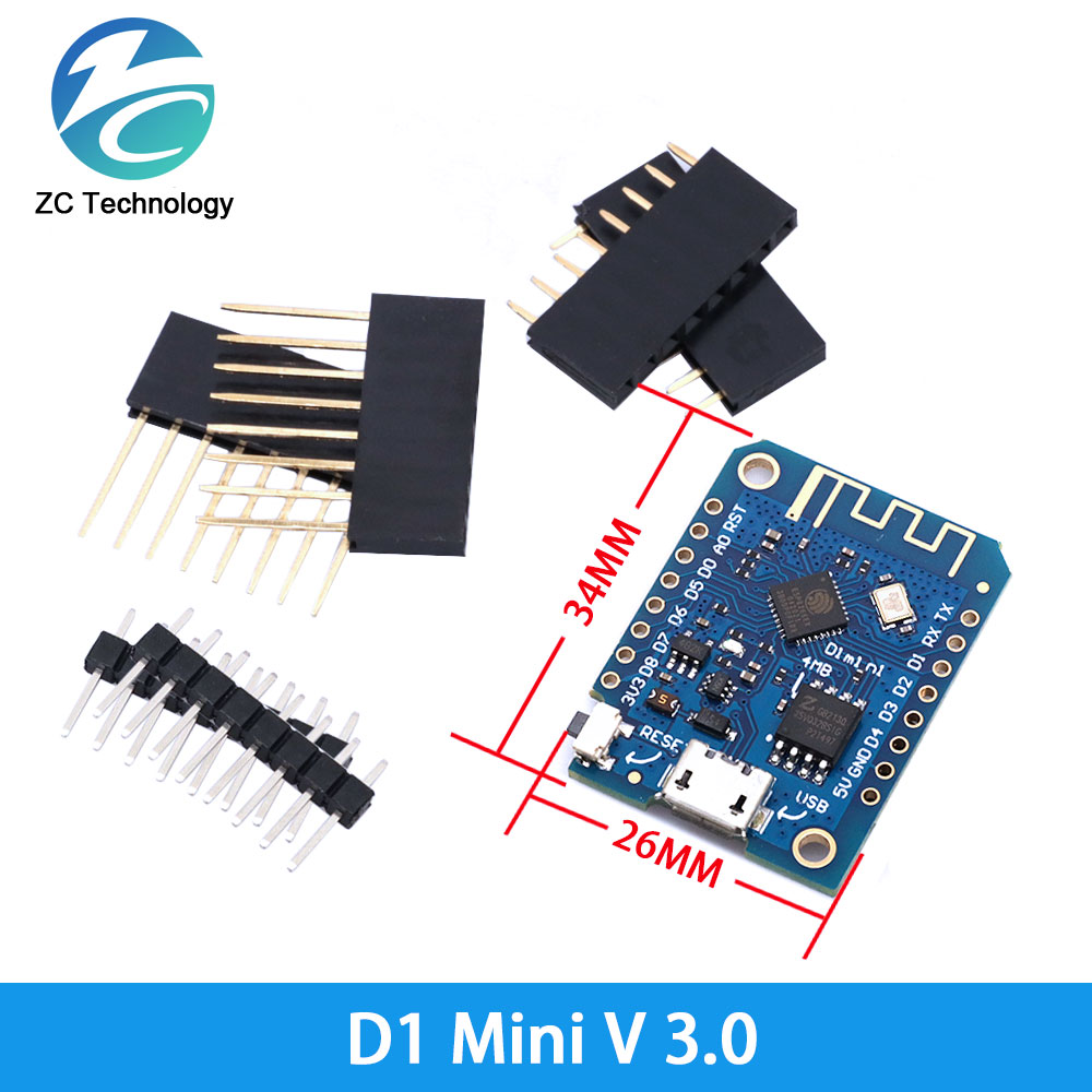 D1 Mini ESP8266 ESP-12F CH340G - Esp8266 Nodemcu Board recensie en prijs