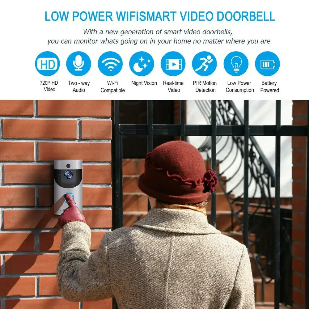 720P HD Smart Home Draadloze W - Smart Doorbell Wired recensie en prijs