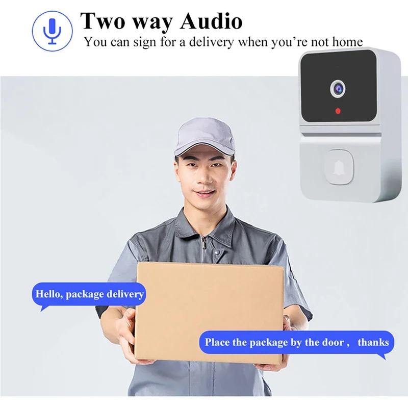 Draadloze slimme visuele deurb - Smart Doorbell Wired recensie en prijs