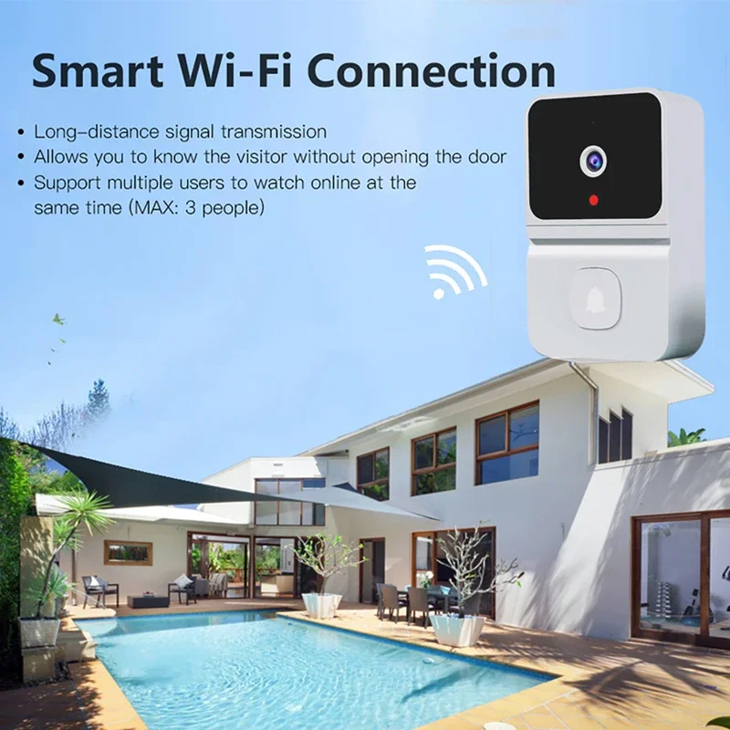Draadloze slimme visuele deurb - Smart Doorbell Wired recensie en prijs