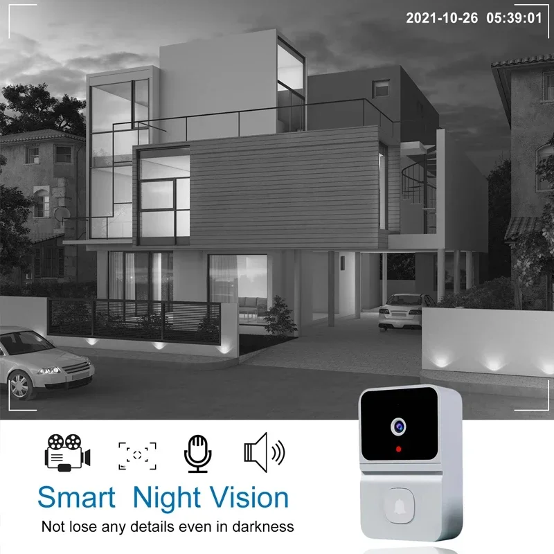 Draadloze slimme visuele deurb - Smart Doorbell Wired recensie en prijs