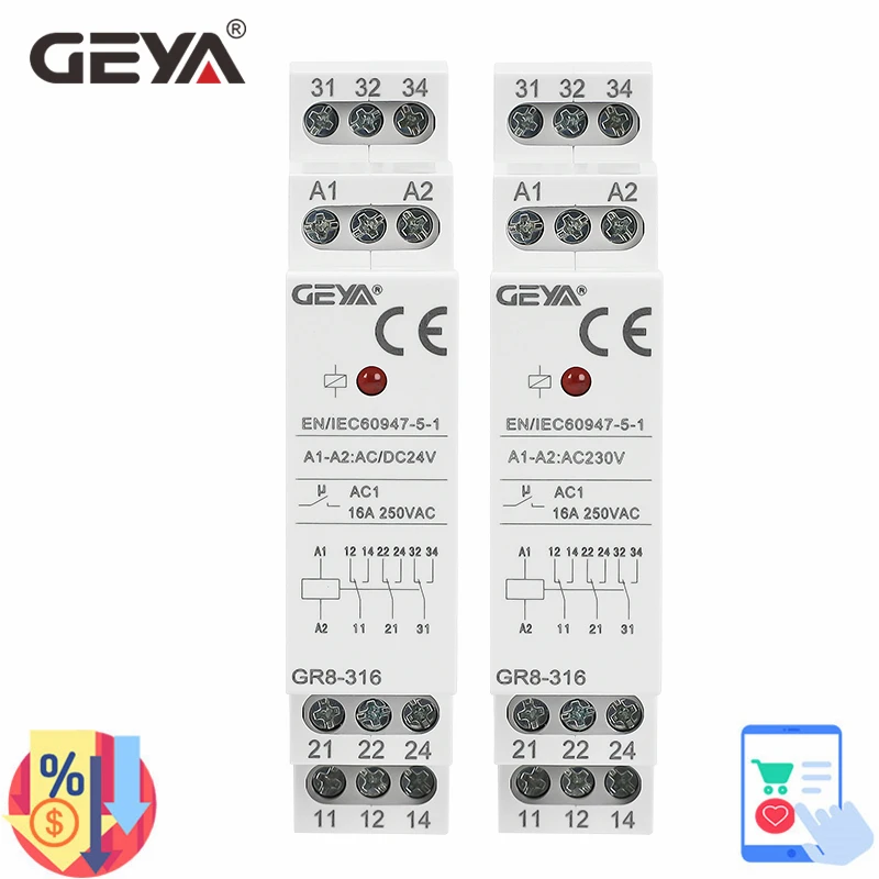 Geya GR8-316 Schakelaar Relais - Shelly Relay Module recensie en prijs