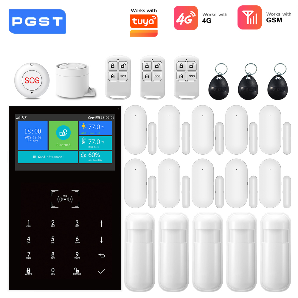4G GSM WiFi Alarmsysteem werkt - Smart Home Automation Diy recensie en prijs