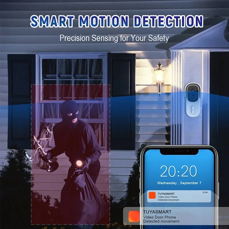 Wide View Tuya Smart Life APP  - Smart Doorbell Wired recensie en prijs